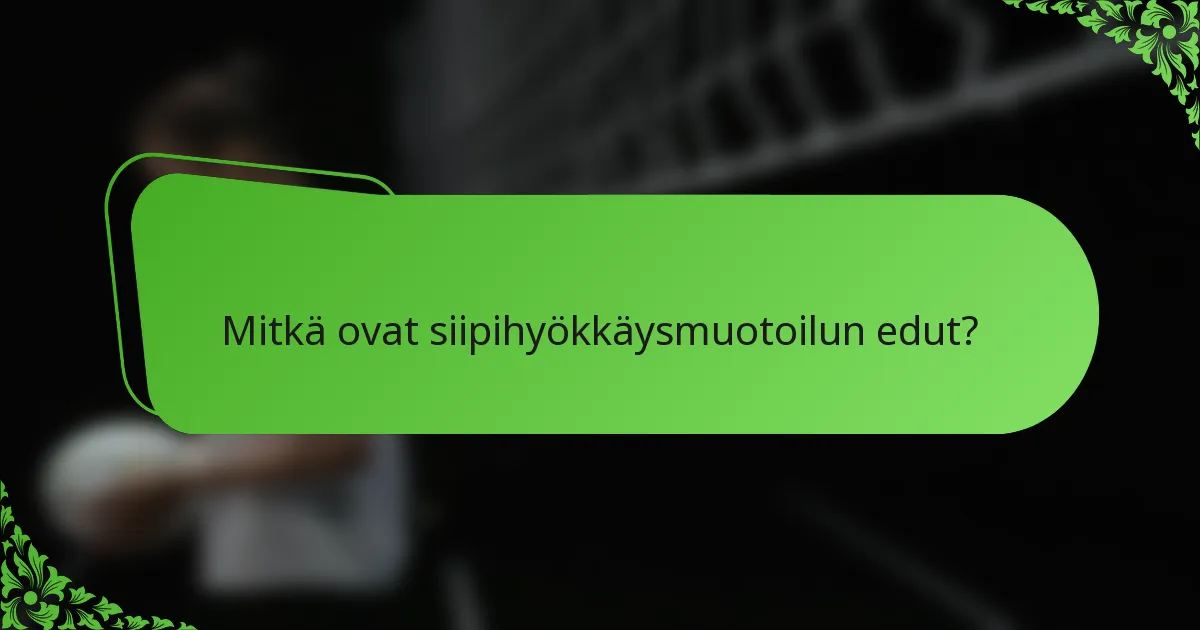 Mitkä ovat siipihyökkäysmuotoilun edut?