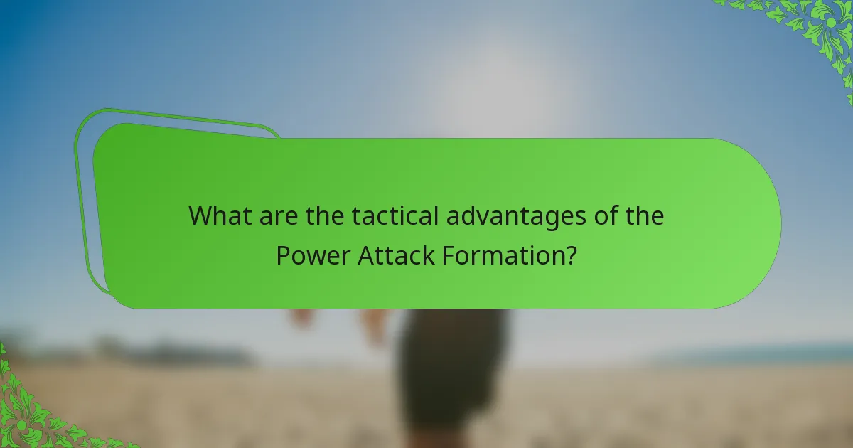 What are the tactical advantages of the Power Attack Formation?