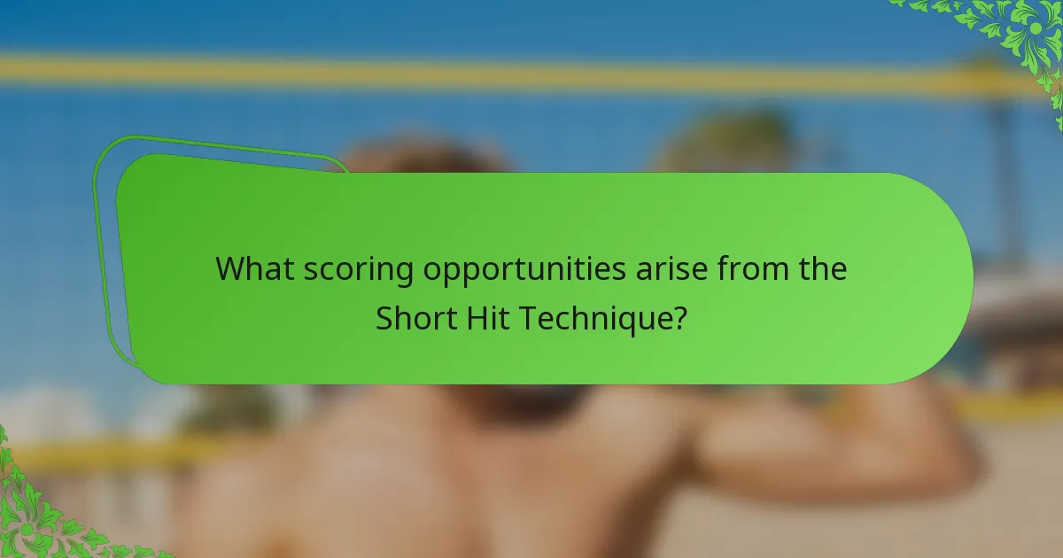 What scoring opportunities arise from the Short Hit Technique?
